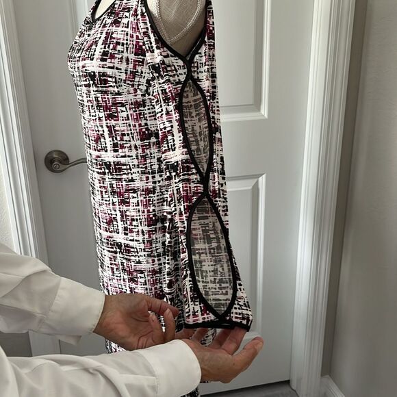 Laundry Shelli Segal Multicolored Sheath Dress with Sleeve Cutouts NWOT SZ S - Picture 5 of 9